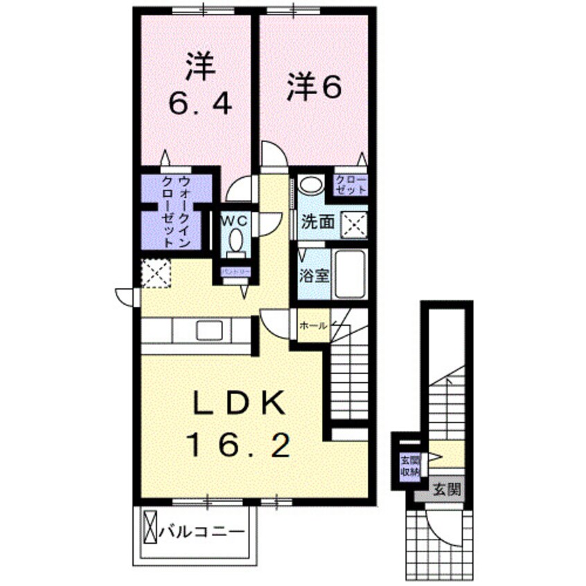 間取図 アジュール岩出