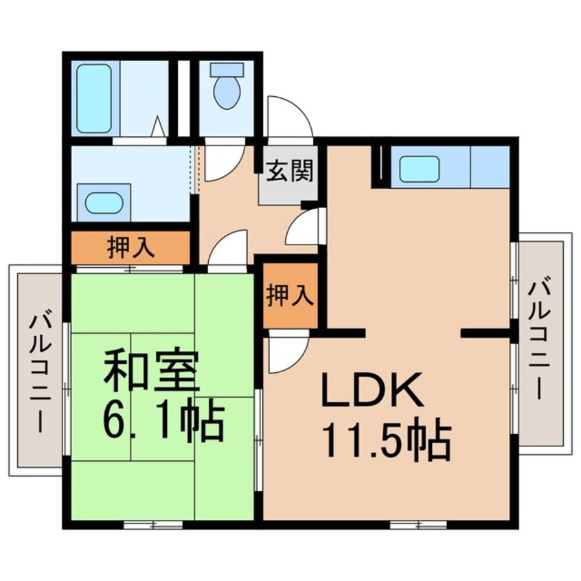 間取図 フレグランス神前