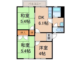間取図 南海加太線/中松江駅 徒歩10分 2階 築29年