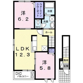 間取図 ボヌール岩橋Ⅱ