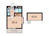 湊マンション 1Kの間取り