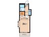 六十谷第３マンション 1Kの間取り