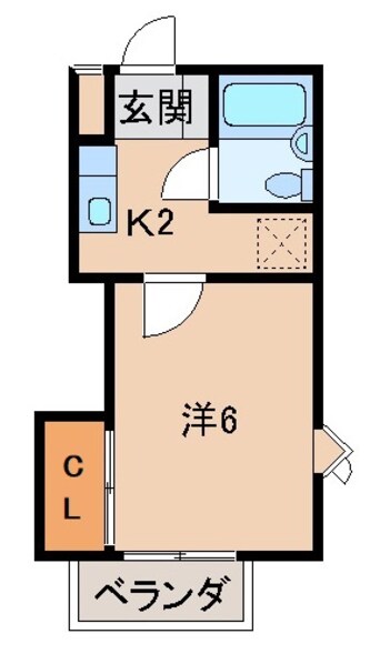 間取図 メゾンフェリス栄谷