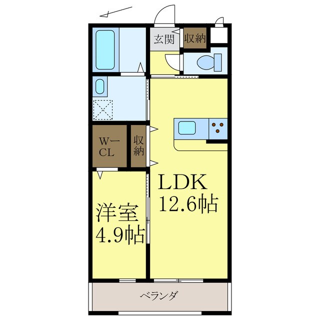 間取り図 クラウンハイツ次郎丸