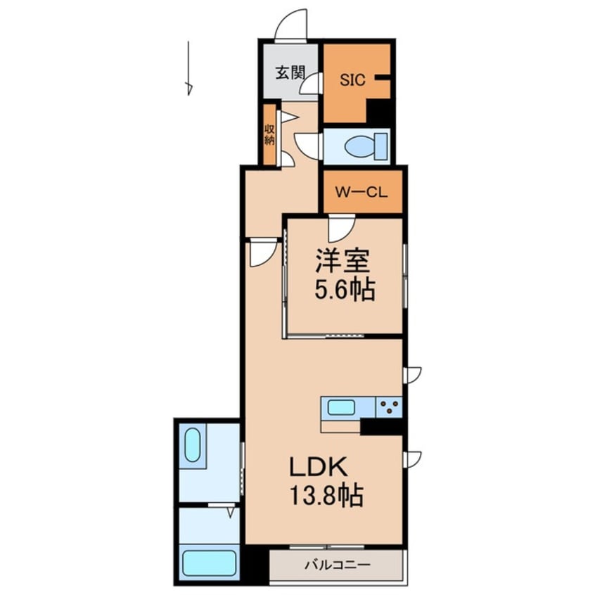 間取図 シャーメゾン黒田