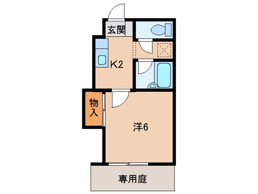 間取図 フラット貴志Ⅲ