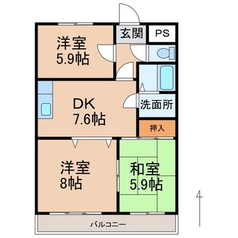 間取図 エレナ和歌浦