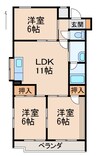 ル・シャンテ木ノ本 3LDKの間取り