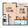 フジパレス東釘貫丁 1LDKの間取り