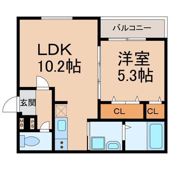 間取図 フジパレス東釘貫丁