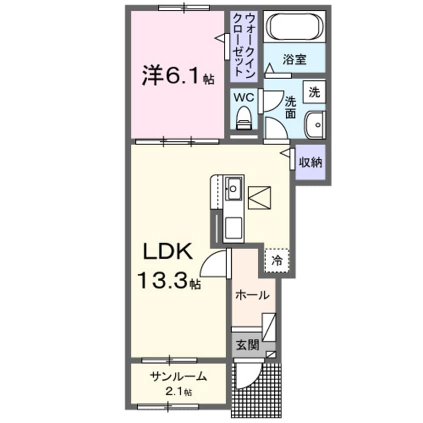 間取図 メゾンルミネ 隅田Ⅰ