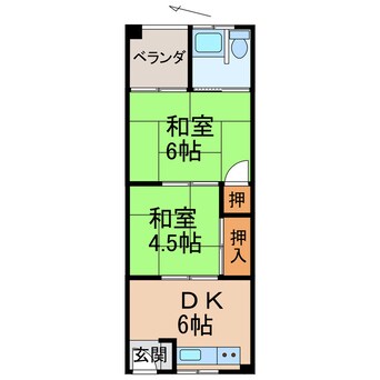 間取図 西岡アパートⅡ