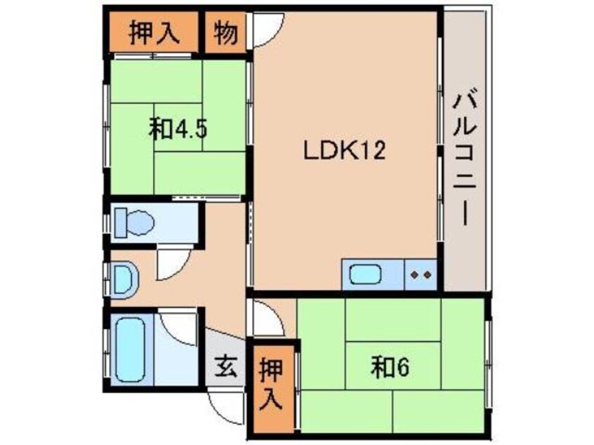 間取図 西岡マンション