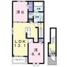 南海本線/和歌山市駅 バス:9分:停歩7分 2階 築浅 2LDKの間取り