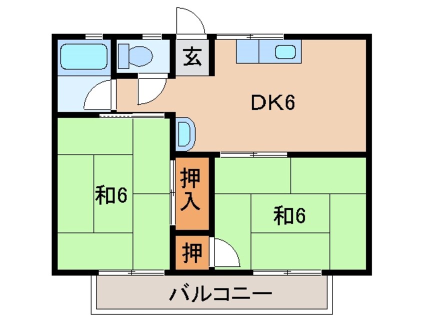 間取図 Ｆ・Ｋマンション