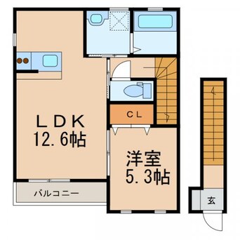 間取図 クラウンハイツ梅原Ⅲ