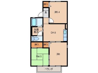 間取図 レインボーハイツ