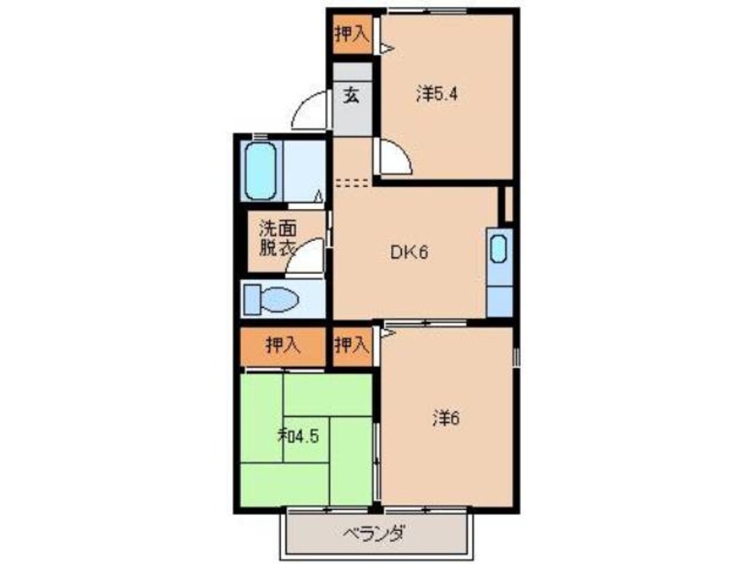 間取図 レインボーハイツ
