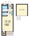 トマトハウス 1Rの間取り