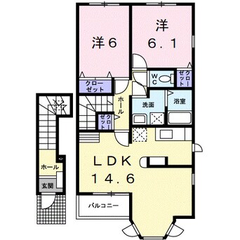 間取図 南海加太線/加太駅 徒歩18分 2階 築18年