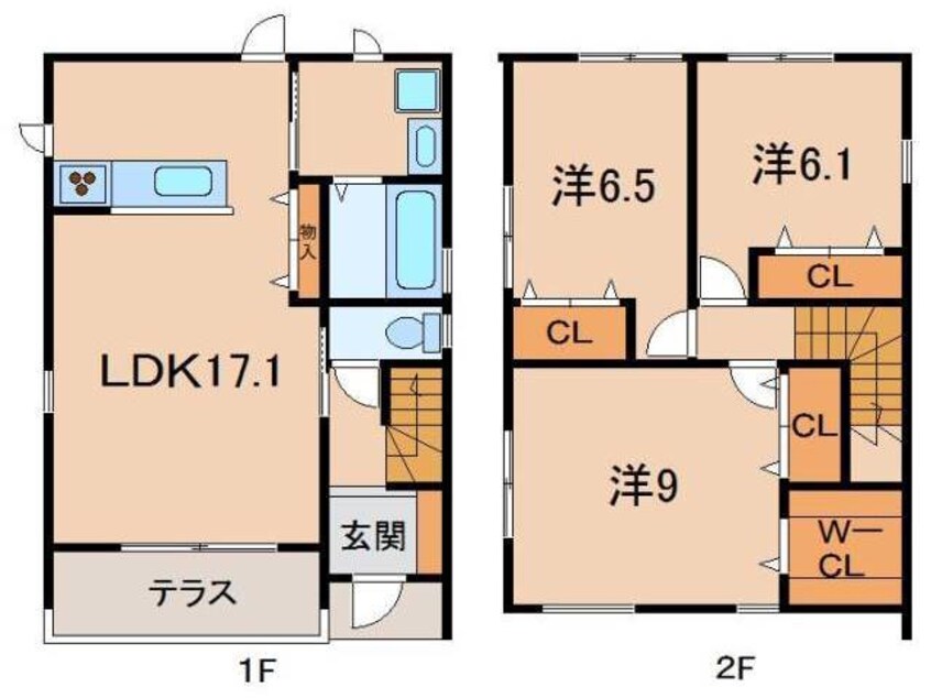 間取図 アンソレーユ平井