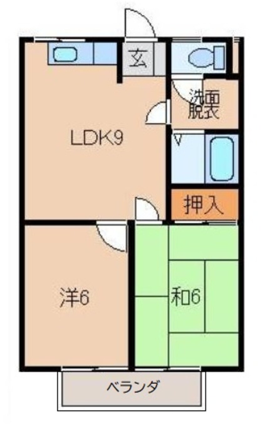 間取図 リブ直川