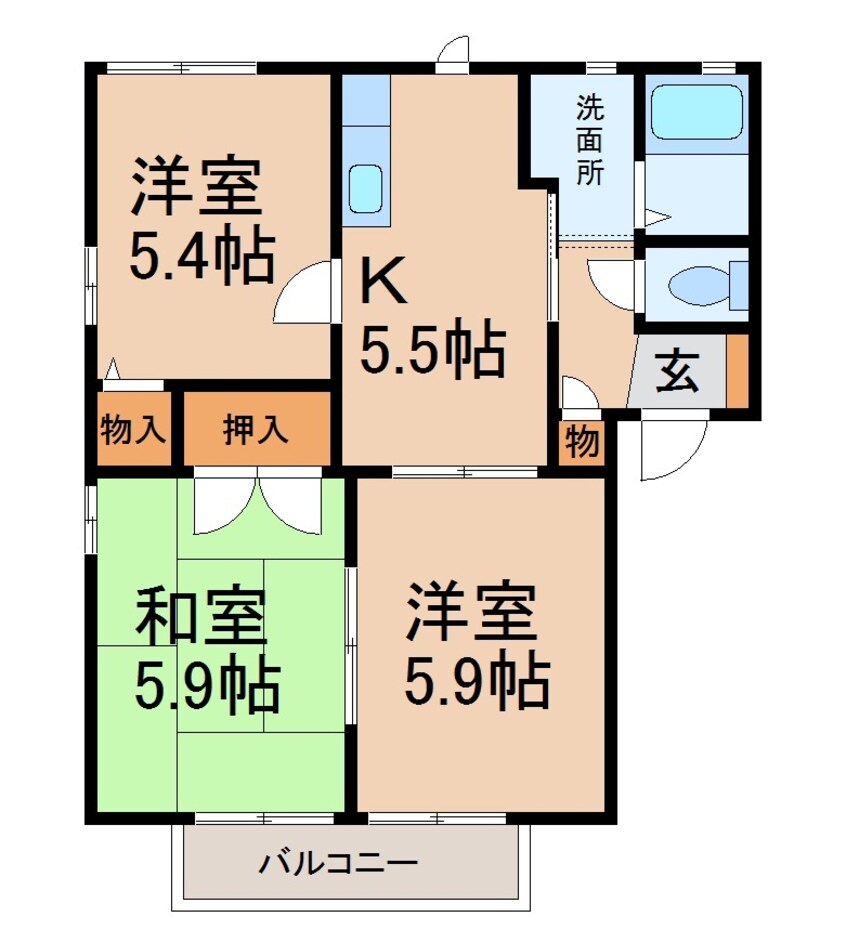 間取図 フォーレスローカット