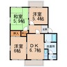 南海本線/和歌山市駅 バス:18分:停歩3分 2階 築32年 3DKの間取り
