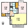 トゥインクルくつろぎ 2LDKの間取り