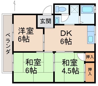 間取図 セジュール木ノ本A