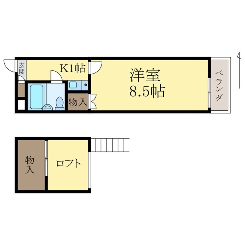 間取図 ロイヤルコート市小路