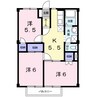 サンリバー２１ 3Kの間取り