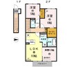 D-room内原Ｂ棟 3LDKの間取り