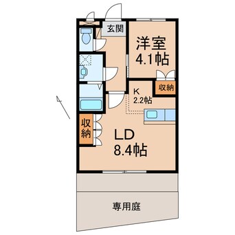 間取図 阪和線・羽衣線/六十谷駅 徒歩16分 1階 築17年