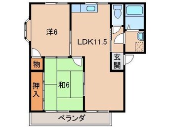 間取図 ラプラージュＫＩＮＯＳＨＩＴＡ