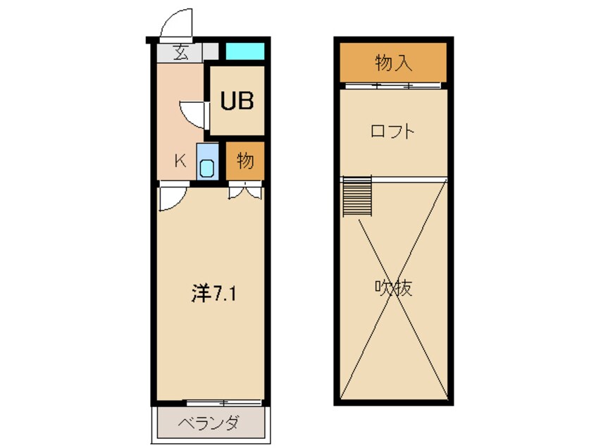 間取図 ヨーロピアン六十谷