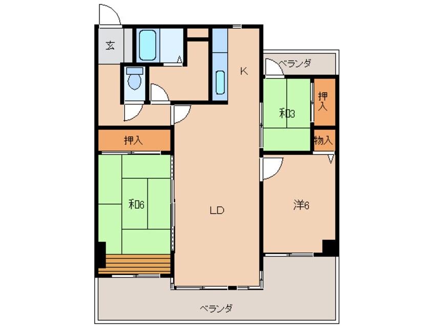 間取図 ビバリーヒル園部