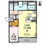 D-ROOM北田辺丁 1LDKの間取り