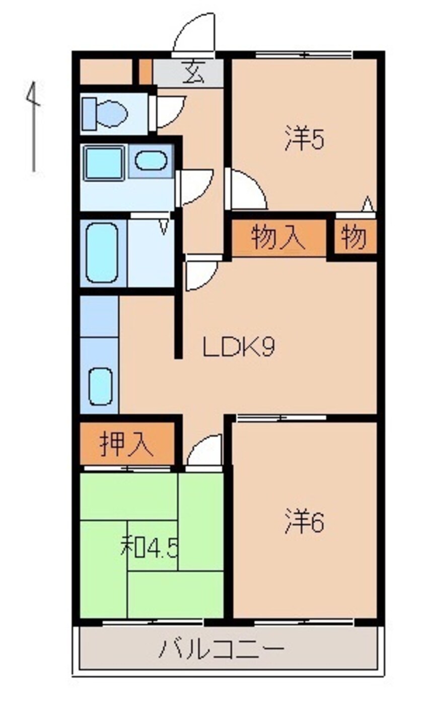 間取図 メゾンかんのんじ