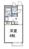 ハイツ格Ⅰ 1Kの間取り