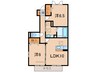 D-rooｍシルクマムＢ 2LDKの間取り
