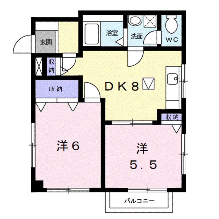 間取図 メゾン ド ヴィヴァーチェⅠ