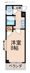 雑賀マンション 1Kの間取り