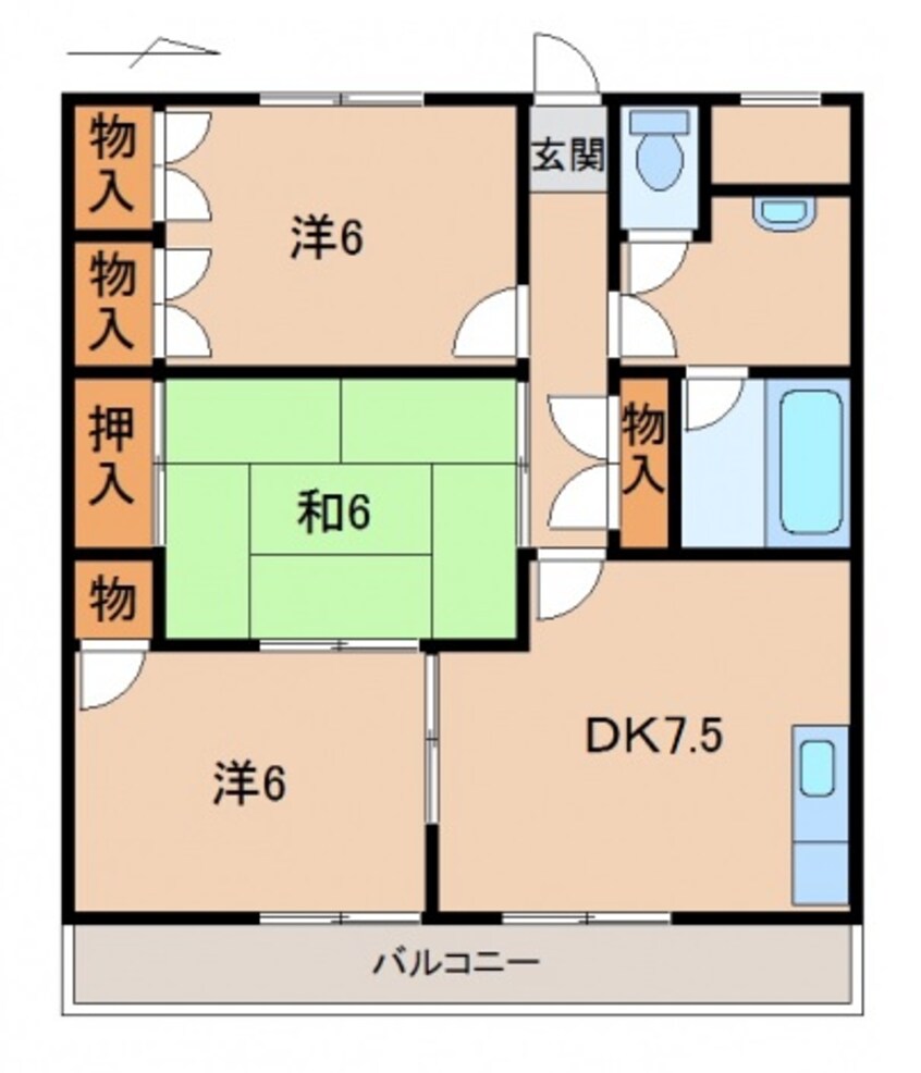 間取図 カサ・デありたか