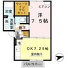 ヴィヴレ堀川 1DKの間取り