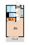 マスターズ・エル延時１６ 1Kの間取り