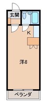 ヴィラヤナセ 1Rの間取り