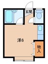 コーポ紀ノ川 1Rの間取り