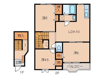 間取図 南海加太線/二里ケ浜駅 徒歩9分 2階 築22年