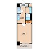 シャルマンフジ和歌山駅前 1Kの間取り